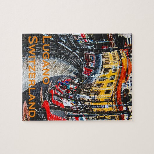 Verrücktes Lugano die Schweiz Puzzle (Horizontal)