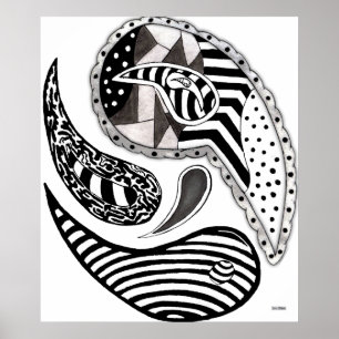 Verrücktes Paisleys Poster