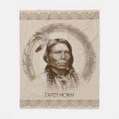 Verrücktes Pferd Fleecedecke (Vorderseite)