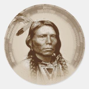 Verrücktes Pferd Runder Aufkleber