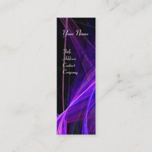 VERRÜCKTES PHOTON-MONOGRAMM-Edelsteinblau Mini Visitenkarte