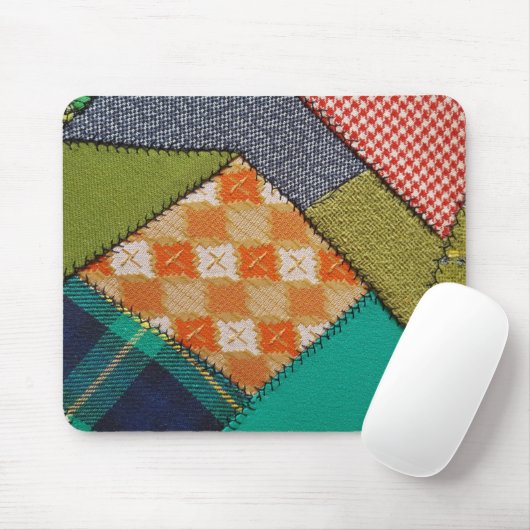 verrücktes Quiltmuster Mousepad (Mit Mouse)