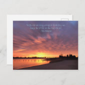 Verrücktes Verändern der Welt Feiertagspostkarte (Vorne/Hinten)