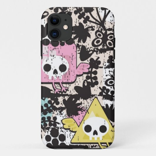 Verrücktes Vogelmuster Case-Mate iPhone Hülle (Rückseite)