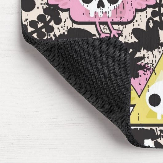 Verrücktes Vogelmuster Mousepad (Ecke)