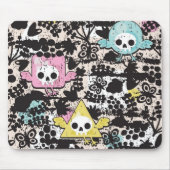 Verrücktes Vogelmuster Mousepad (Vorne)