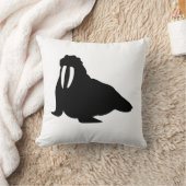 Verrücktes Walross-Kissen Kissen (Decke)