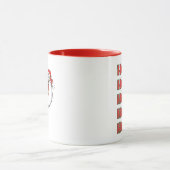 Verrücktes Weihnachtsmann-Lachen Tasse (Zentrum)