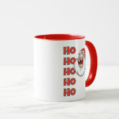 Verrücktes Weihnachtsmann-Lachen Tasse (VorderseiteRechts)
