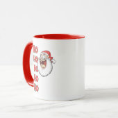 Verrücktes Weihnachtsmann-Lachen Tasse (Vorderseite Links)
