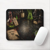 Verrücktes Wissenschaftler-Labor-Halloween-Party Mousepad (Mit Mouse)