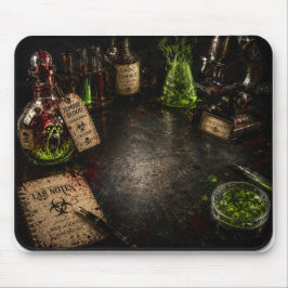 Verrücktes Wissenschaftler-Labor-Halloween-Party Mousepad