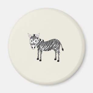 Verrücktes Zebra Magnet