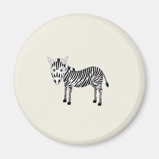 Verrücktes Zebra Magnet (Vorne)