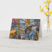 Verrücktheit Karte (Gelbe Blume)