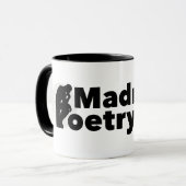 Verrücktheit! Poesie-Tasse Tasse (Vorderseite Links)