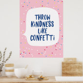 Verrücktheit wie Confetti Poster (Küche)