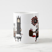 'Verrücktheiten Poes Jumbo-Tasse (Vorderseite)