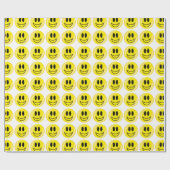 Verry Happy Smiley Button Abgeschieden Geschenkpapier (Flach)