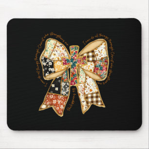 Vers Bibel Kokette Christlich Jesus Schleife Patch Mousepad