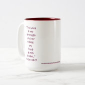Vers der Herz-Tassen-w/Scripture Zweifarbige Tasse (Vorderseite Links)