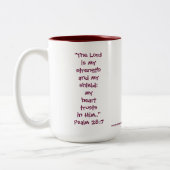 Vers der Herz-Tassen-w/Scripture Zweifarbige Tasse (Links)