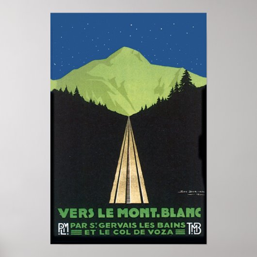 Vers Le Mont. Blanc Poster (Vorne)