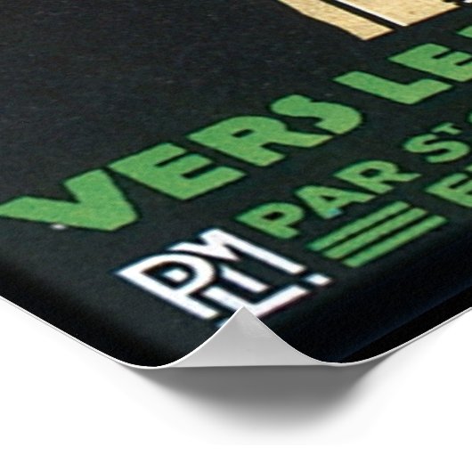 Vers Le Mont. Blanc Poster (Ecke)