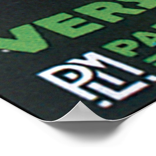 Vers Le Mont. Blanc Poster (Ecke)