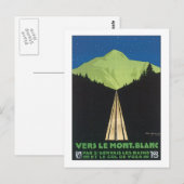 Vers le Mont Blanc Postkarte (Vorne/Hinten)