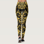 Versace Barocco Collection-Muster Leggings (Rückseite)