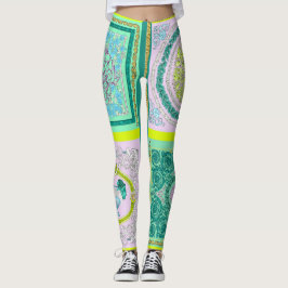 Versace Barocco Color Collection-Leggings Leggings