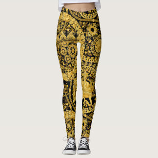 Versace Barocco MRHNVRL Design Muster. Barock Leggings