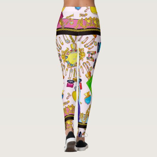 Versace jede Person Design. GYM Leggings (Rückseite)