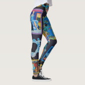 Versace picasso Collection muster Leggings (Rechts)