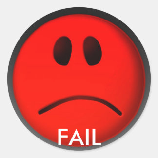 VERSAG RUNDER AUFKLEBER