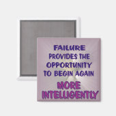 Versagen bietet Gelegenheit Magnet (Vorderseite/Rückseite)