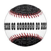 Versagen ist Erfolg bei Motivierend Zitaten. Baseball (Rückseite)