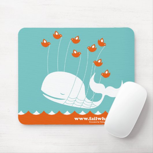 Versagen Sie Wal-Mausunterlage Mousepad (Mit Mouse)