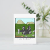Versagend Sehvermögen: Gorilla Cartoon Postkarte (Stehend Vorderseite)
