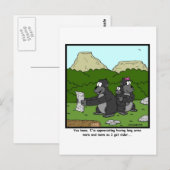 Versagend Sehvermögen: Gorilla Cartoon Postkarte (Vorne/Hinten)