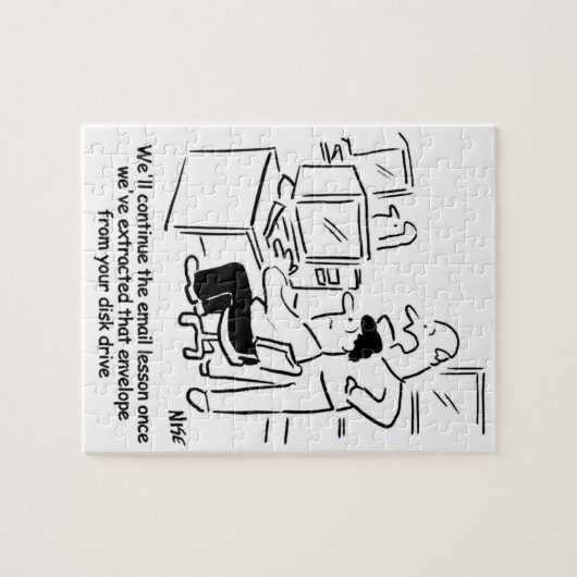 Versagt E-Mail-Computerunterricht Puzzle (Horizontal)