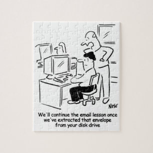 Versagt E-Mail-Computerunterricht Puzzle