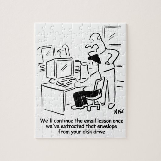 Versagt E-Mail-Computerunterricht Puzzle (Vertikal)