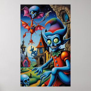 Versagt Sobriety Test in Shroomville - Ken Gage Ar Poster