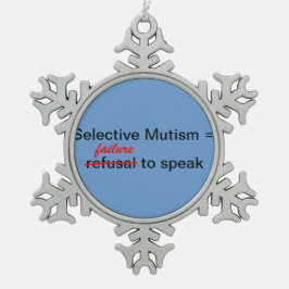 Versagung Nicht Verweigerung der Verzierung Schneeflocken Zinn-Ornament