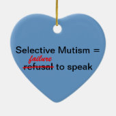 Versagung nicht Weigerung Keramik Ornament (Hinten)