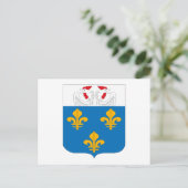 Versaille Coat of Arms Postkarte (Stehend Vorderseite)