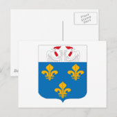 Versaille Coat of Arms Postkarte (Vorne/Hinten)