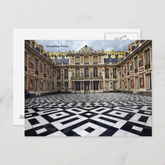 Versaille in Paris Postkarte (Vorne/Hinten)
